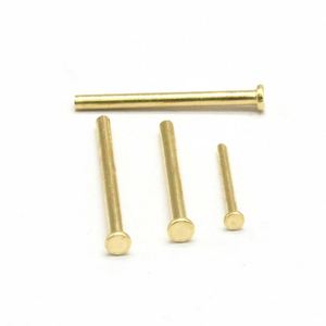 Rivet semi-tubulaire en laiton à tête bombée, norme ISO, finition brillante non revêtue, marque SaiTong, qualité personnalisable pour l'assemblage industriel - Product Image 3
