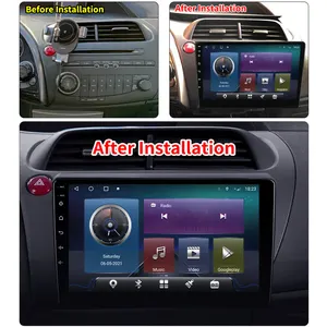 Krando Android 11.0 IPS Full Touch Screen Car Radio GPS DVD Player For Honda Civic Hatchback 2006-2011 Headunit Wholesale