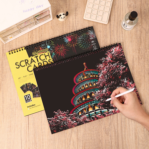 Conjunto de Papel para Desenho Mágico, Papel para Raspar, Arte e Artesanato para Meninos e Meninas, Arte de Raspar para Crianças - Product Image 3