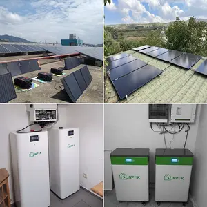 Sistema de energía solar para el hogar 10 kw 15kw 20kw sistema de energía de panel solar sistema de energía solar 5kW híbrido