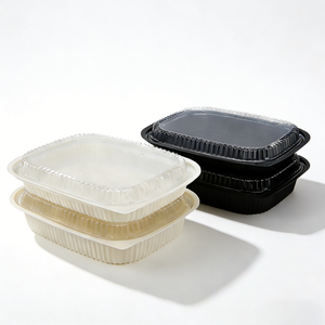 2200ML Biodegradable Disposable PP <b>Plastic</b> Blister Tray Hinged <b>Lid</b> Lunch Box Takeaway Food Packaging <b>Container</b> - Product Image 5