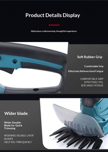 Taille-haie électrique multifonctionnel à double usage, rechargeable sur batterie, pour jardin, plantation d'arbres, ceinture verte - Product Image 2