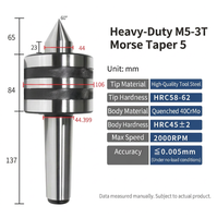 Pointe tournante de précision à usage moyen, conique Morse, pour tour et fraiseuse, MT2 MT3 MT4 MT6, Stefor Tools, Dernière version