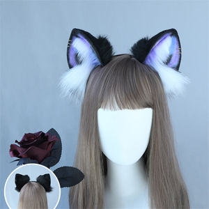 Chat <span class=keywords><strong>cheveux</strong></span> cerceau anime en peluche cosplay fête diffusion en direct accessoires coiffure <span class=keywords><strong>cheveux</strong></span> accessoires - Product Image 1