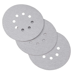 High Quality 6Inch <strong>Hook</strong> <strong>and</strong> <strong>Loop</strong> White Sanding Disc 150mm White Sandpaper White Sand Paper for Surface Grinding - Product Image 1