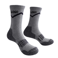 Chaussette de sport d'équipage d'approvisionnement d'usine chaussette de course de gymnastique personnalisée avec logo design chaussettes de sport athlétique