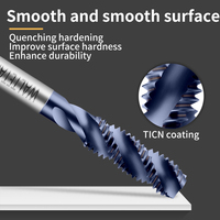 WALTETAP HSSE-M35 JIS Standard TICN Coating Insert Spiral Fluted Tap ST M1.6 M2 M3 M3.5 M4 M5 M6 M8 M10 M12 Thread Machine Taps