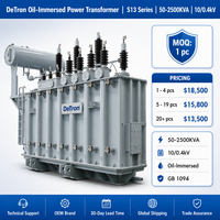 Transformador de Potencia Trifásico Sumergido en Aceite para Parques Solares y Eólicos S13 500KVA 1000KVA 2000KVA 2500KVA 10/0.4kV 50/60Hz