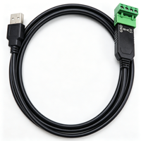 Cable Convertidor USB RS485 de 10m/2m, Cobre Puro, Automatización Industrial, Adquisición de Datos, PLC, Sensores y Sistemas de Control de Cámaras