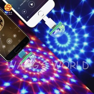 USB البسيطة ديسكو الكرة ضوء LED المحمولة المنزل 5V سيارة USB LED مصابيح حفلات المرحلة تأثير الكاريوكي جو