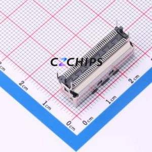 G97V22332HR Gold Finger Connector SMD,P=0.6mm Connector 0.6mm 74P Vertical Mount Copper Alloy - Product Image 2