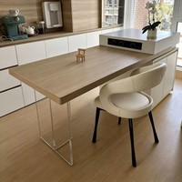 Chaise de salle à manger minimaliste de style italien, luxe léger, pour usage domestique, nouveau modèle 2026, inspirée des designers modernes, sensation haut de gamme premium