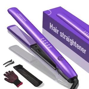 Salon Use Good Quality Newest Professional Hair Super Flat Iron Straightener Titanium Flat Iron