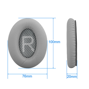 Coussinets d'oreille de remplacement gris clair pour <span class=keywords><strong>Bose</strong></span> QuietComfort <span class=keywords><strong>QC</strong></span> 2 15 25 <span class=keywords><strong>35</strong></span>, coussinets pour QC2 QC15 QC25 QC35 SoundTrue SoundLink - Product Image 4