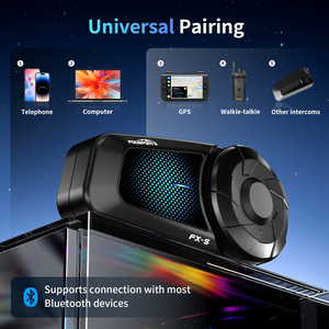 Fodsports-Casco de motocicleta impermeable, intercomunicador con auriculares Bluetooth, 2 piezas, 1000m, 2 pilotos - Product Image 6