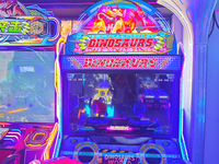 Máquina de Videojuegos Arcade de Metal, Dinosaur Century, para 2 Jugadores, Simulador de Disparos con Pistola, Consola de Juegos de Disparos