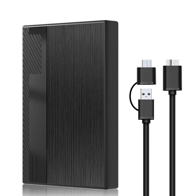 HDD USB 3.0 Portable External Hard Drive Disk 500GB 1TB Data Storage with Type-C, Slim Design, OEM Logo for Wholesale