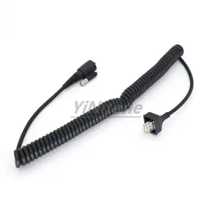 new walkie talkie Handheld Speaker Microphone PU Cable For KENWOOD KMC27 TK690 TK790 TK5710 TK5810 Radio Repair DIY Accessories