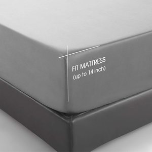 1800 fils compter haute qualité doux <span class=keywords><strong>pas</strong></span> <span class=keywords><strong>cher</strong></span> en gros brodé microfibre brodée ensembles de draps 4 pièces - Product Image 4