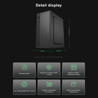 Chasis de PC MicroATX ITX de Alta Densidad con Capacidad para 2970 Piezas/40HQ, Montaje Superior para Fuente de Alimentación ATX