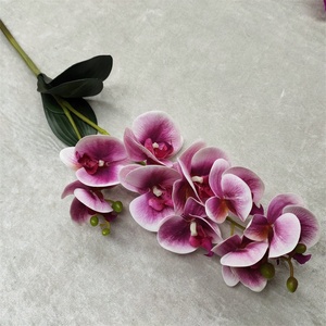 L-200 <span class=keywords><strong>de</strong></span> orquídeas para decoración del hogar, maceta <span class=keywords><strong>de</strong></span> 9 cabezas <span class=keywords><strong>de</strong></span> látex con hojas, para boda, nuevo estilo - Product Image 6