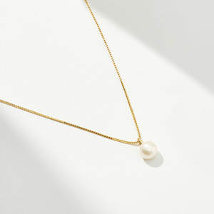 Collar de Plata S925 para Mujer, Estilo Japonés y Coreano, Accesorio de Lujo de Alta Gama con Perla Ovalada D6965 - Product Image 4