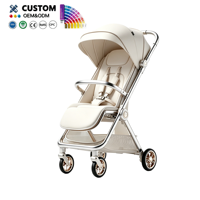 Siège auto et poussette 2 en 1, poussette pliable automatique, système de voyage pour bébé, poussette compacte pour nouveau-né