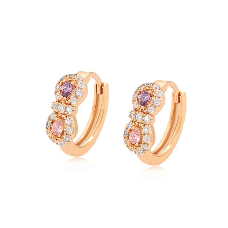 Xuping 24K Gold Plated Round Frosted