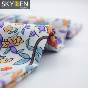 Guangzhou skygen usine pas cher calico en gros mens chemise imprimée 100% coton mousseline tissu - Product Image 3