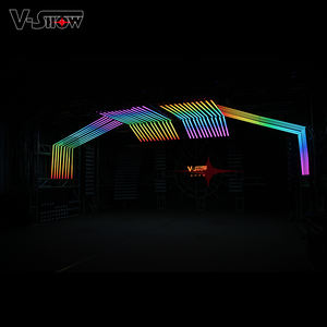 VSHOW-Barre lumineuse <span class=keywords><strong>LED</strong></span> à haute efficacité SMD 5050 RGB FC, <span class=keywords><strong>tube</strong></span> <span class=keywords><strong>LED</strong></span> à pixel de contrôle individuel pour les fêtes de nuit, 40 pièces - Product Image 1