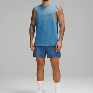 JY-1369 en gros hommes de haute qualité nouveau sport gilet basket-ball Fitness chemise débardeur couleur unie <span class=keywords><strong>Compression</strong></span> sans manches - Product Image 2