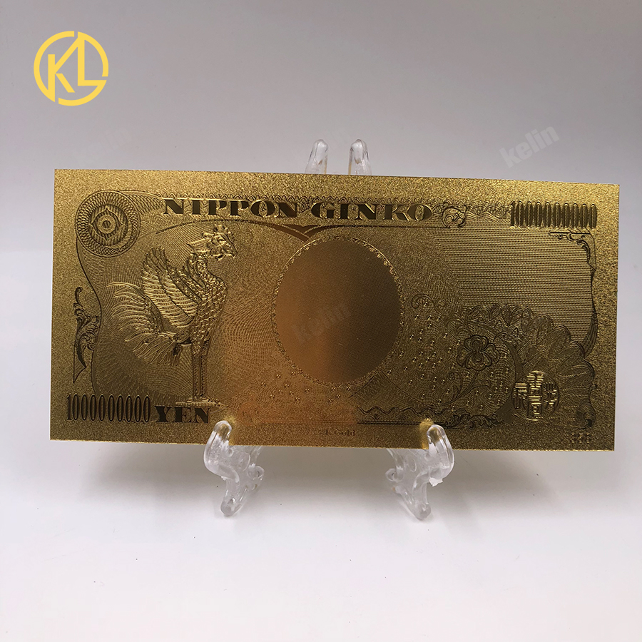24Kゴールド製金色紙幣 2枚セット 金色の紙幣 2枚セット 24Kゴールド