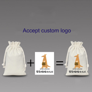 Bán buôn tự nhiên bông vải Dây Kéo Túi tùy chỉnh quà tặng giáng sinh túi trong số lượng lớn - Product Image 4