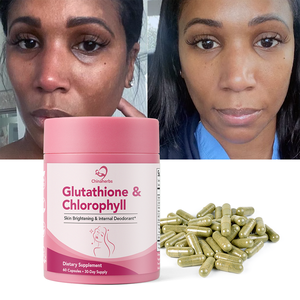 Cápsulas de Glutatión y Clorofila Naturales a Base de Plantas Chinaherbs, 60 Cápsulas, Suministro para 30 Días, Suplemento de Glutatión para Blanquear la Piel - Product Image 1
