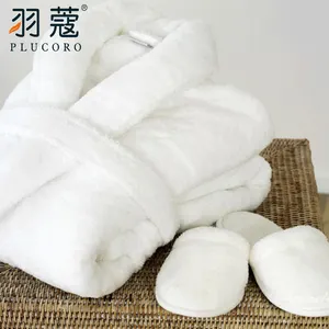 Tianshan — parures d'hôtel avec Logo brodé, peignoir en molleton de corail blanc, doux et épais, vente en gros