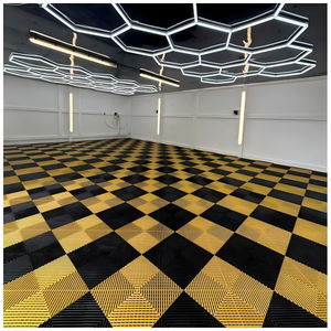Dalles de sol modulaires en plastique PP recyclables de haute qualité pour garage, avec grille de drainage, idéales pour les ateliers de detailing – Conception gratuite - Product Image 4