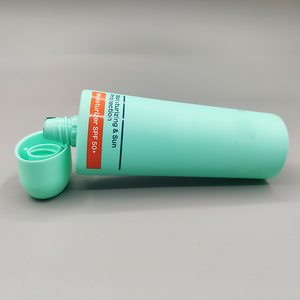 Envase Cosmético de Plástico de 35 mm con Tubo Plano de 50 ml, Tapa de Rosca y Serigrafía para <span class=keywords><strong>Protector</strong></span> <span class=keywords><strong>Solar</strong></span> y Cuidado de la Piel - Product Image 3