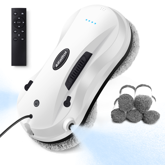 Hot Selling Robotic Window Washer Dual Water Spray Electric Smart Glass Cleaning for Office & Supermarket Window Cleaning Robot