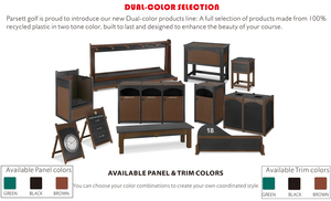 Arandela <span class=keywords><strong>de</strong></span> bolas <span class=keywords><strong>de</strong></span> plástico reciclado PARSETT, compuesto con contenedor <span class=keywords><strong>de</strong></span> residuos, efecto madera para campo <span class=keywords><strong>de</strong></span> prácticas <span class=keywords><strong>de</strong></span> campo <span class=keywords><strong>de</strong></span> golf. - Product Image 5