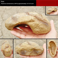 Résine Reptile Gecko Hide Cave Fish Tank Aquarium Cave Animal Hides Hideout Box pour Lézard Araignée Serpent et Gecko