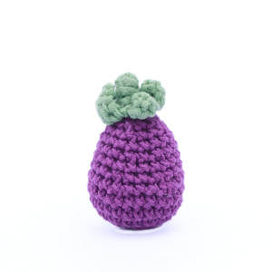 Muñecas de ganchillo terminadas, vegetales tejidos a mano (maíz, berenjena, tomate), adornos de lana tejidos y artículos terminados. - Product Image 1