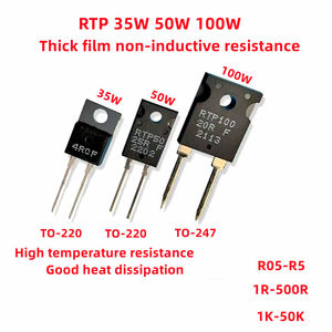 Résistance de Précision Non Inductive Haute Puissance RTP20W 35W 50W 100W à Film Épais avec ICs de Haute Précision 50K TO-220/247 R05 - Product Image 2