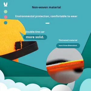 Маскарадная маска из нетканого материала для детей на День защиты детей, с изображением животных: лягушка, тигр. Реквизит для выступлений в детском саду, маска для глаз, маска для вечеринок. - Product Image 3