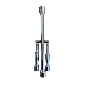 Chiave per presa multifunzione con chiave a quattro vie pieghevole a quattro vie da 14 pollici 17-19-21-23mm - Product Image 1