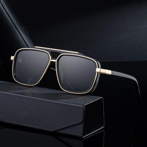 Gafas de sol polarizadas con montura cuadrada ZS-98361P para hombre, protección UV400, montura de metal negro y plástico, lentes TAC tipo 3, gafas de sol. - Product Image 5