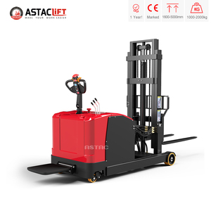 Apilador Eléctrico Contrapesado de 2000 kg y 3 m con Mástil de 2/3 Etapas, Desplazador Lateral Hidráulico y Neumáticos de Poliuretano - Product Image 3