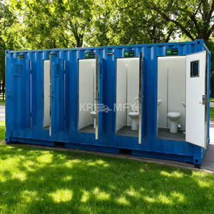 Toilettes portables de camping, salle de bain mobile, remorque sanitaire avec douche, WC préfabriqué extérieur - Product Image 3
