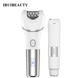 IRUIBEAUTY Venta al por mayor <span class=keywords><strong>5</strong></span> en 1 Lady Shaver Kit de aseo de doble cabeza con IPX7 recortador de vello corporal lavable y depiladora de pies - Product Image 2
