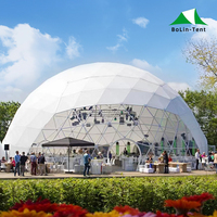 Diamètre Igloo Dôme géodésique Structure en acier Tente de camping Hôtel Dôme de luxe Maison Glamping Dôme rond Tente