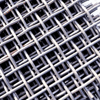 Maille de tamis vibrant en acier au manganèse 65Mn résistante à l'usure, maille de fil ondulé à haute résistance pour le criblage des agrégats de pierre en carrière